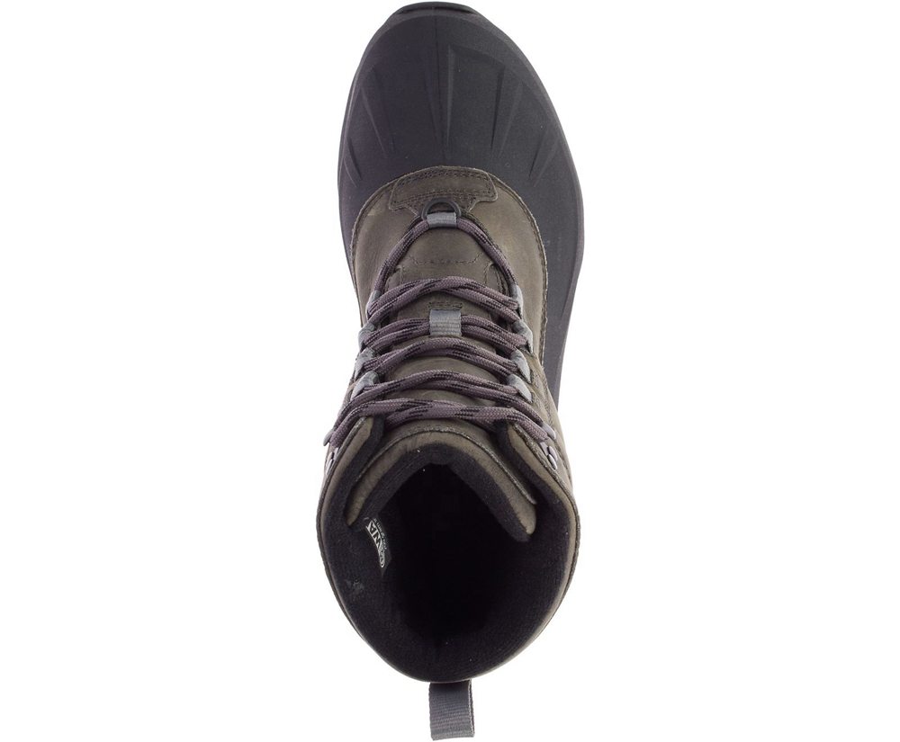 Merrell Boots Grey/Black - Thermo Slush Mid Shell Waterproof - Mens 16WVMYAPS